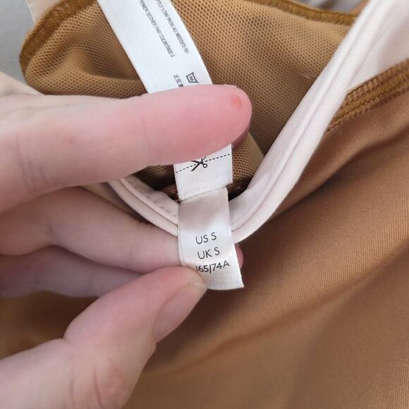 FP Movement Brown Sporty Fitness Sleeveless Rebel Bodysuit Jumpsuit Size Small - Picture 7 of 10